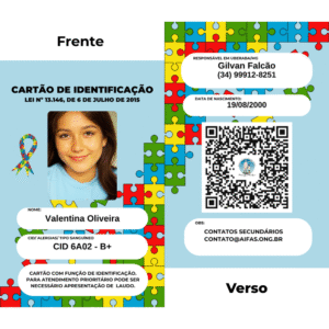 Cartão de Identificação Quebra-cabeças